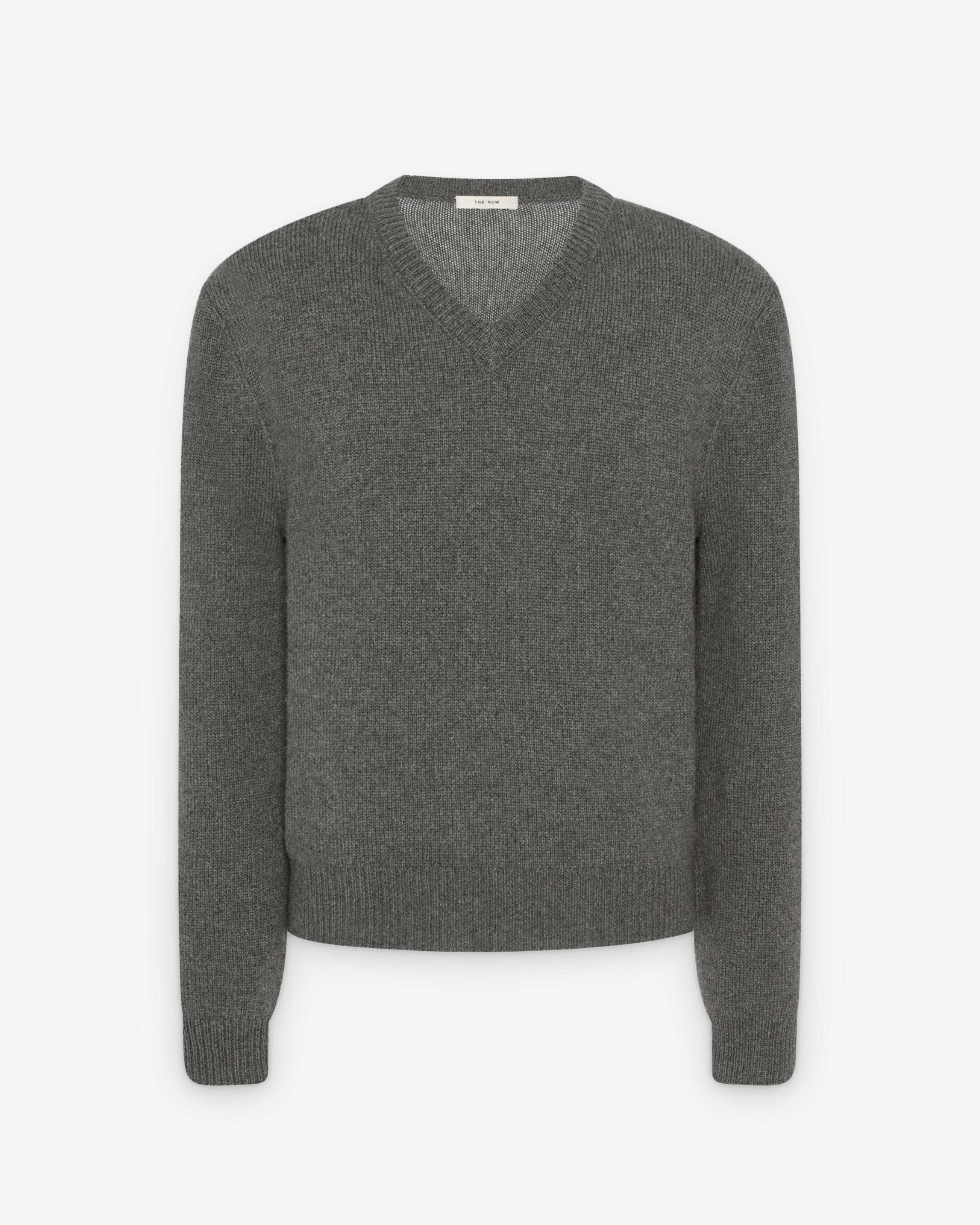 The Row - Men’s Horik Sweater - (Grey Melange) by THE ROW
