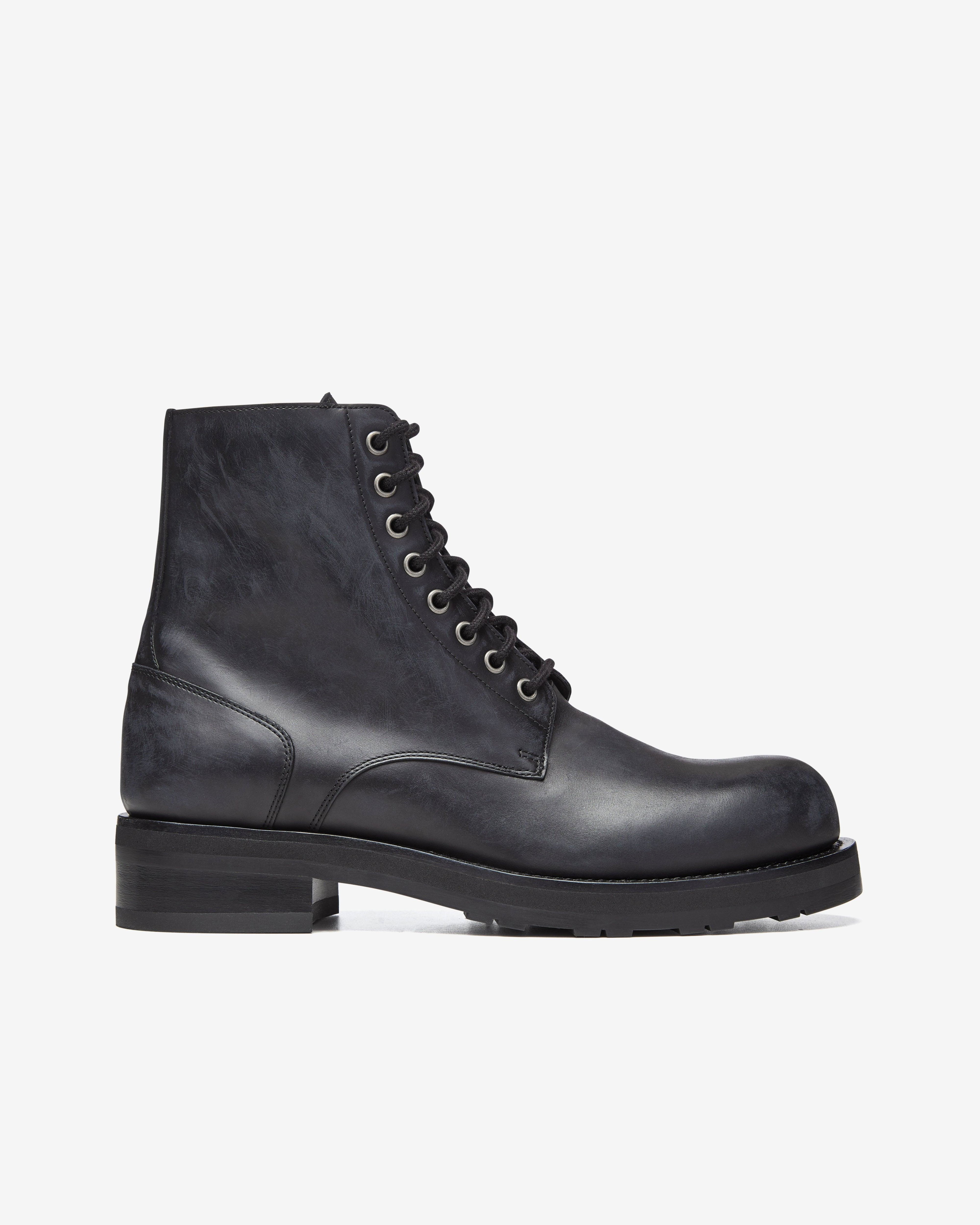 The Row - Men's Lug Sole Lace Up Boots - (Black) by THE ROW