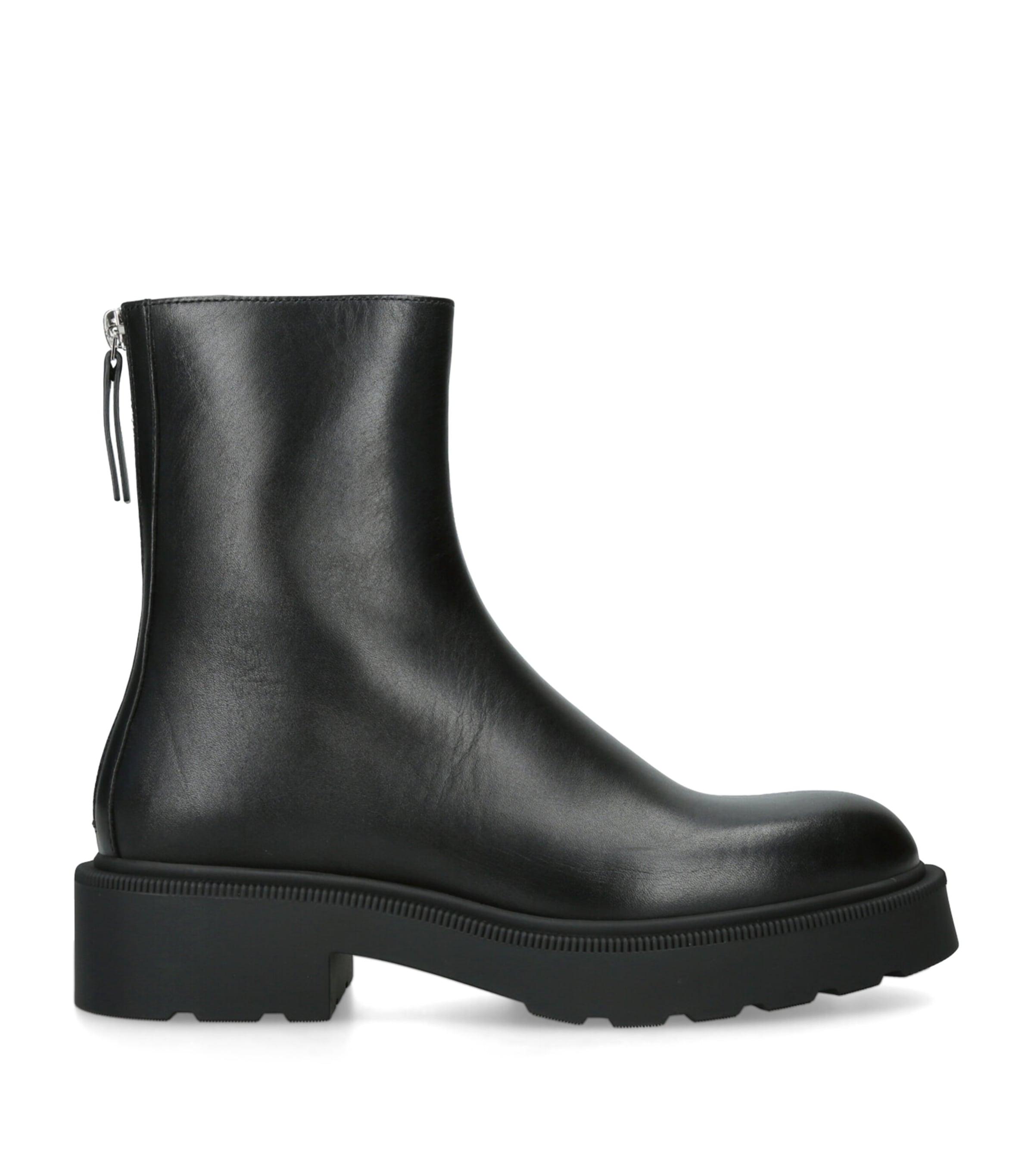 The Row Nobilis Fast Leather Ankle Boots by THE ROW