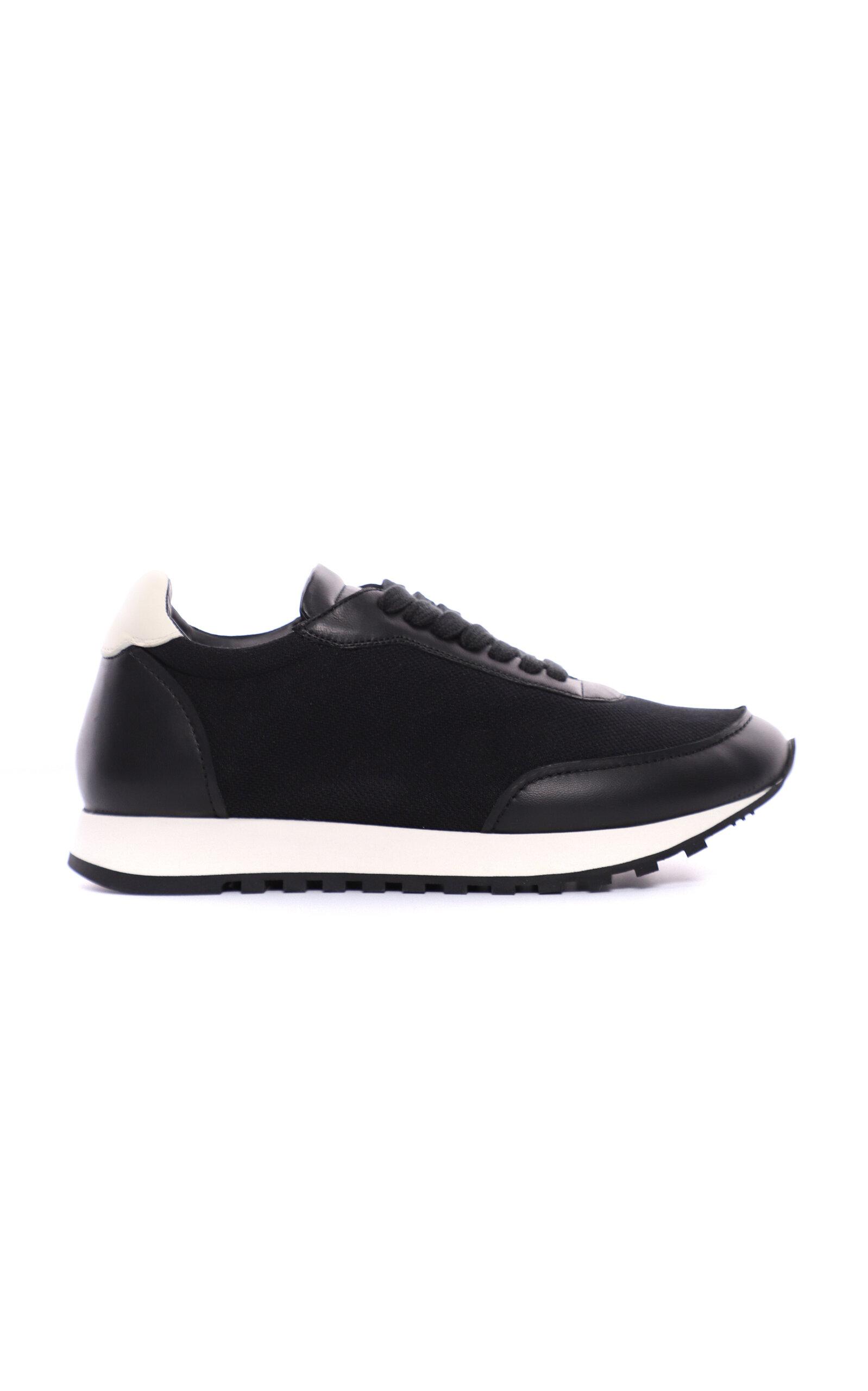 The Row Owen Leather-Trimmed Mesh Sneakers - Moda Operandi by THE ROW