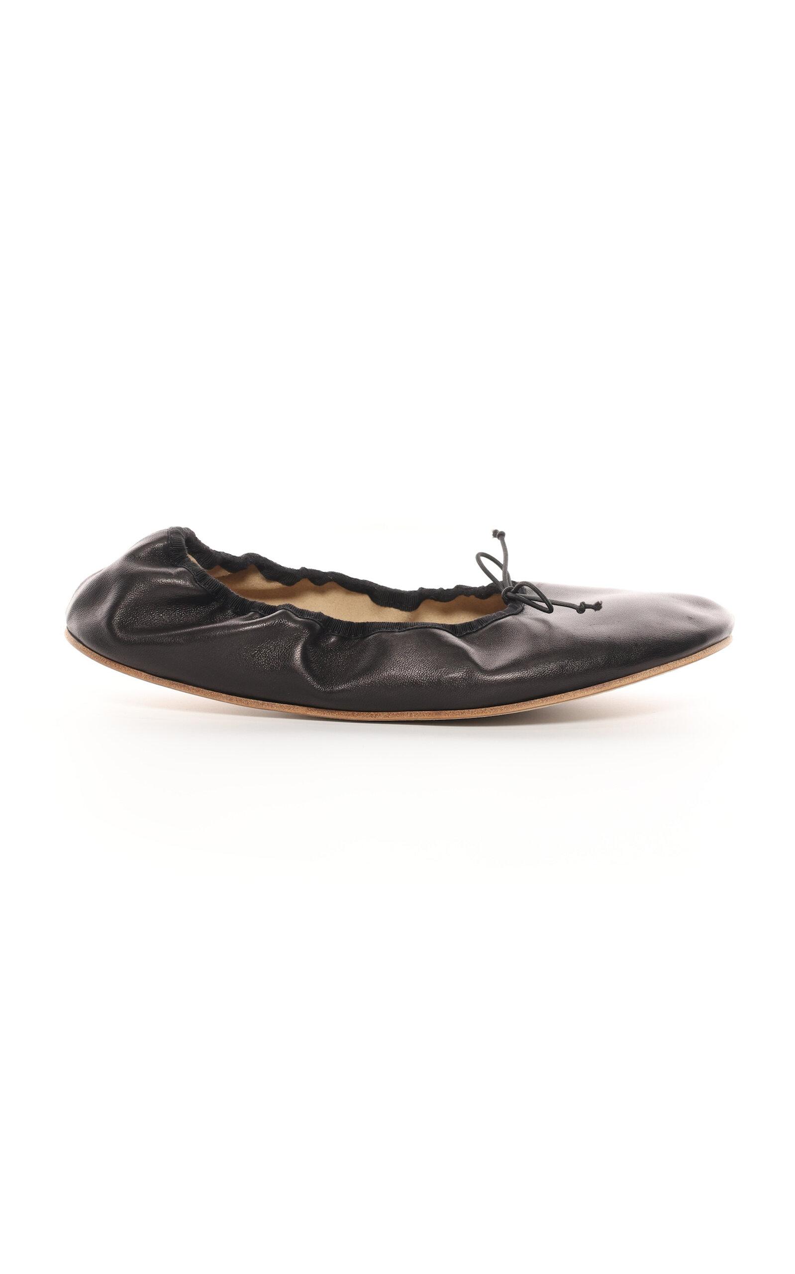 The Row Round Leather Ballet Flats - Moda Operandi by THE ROW
