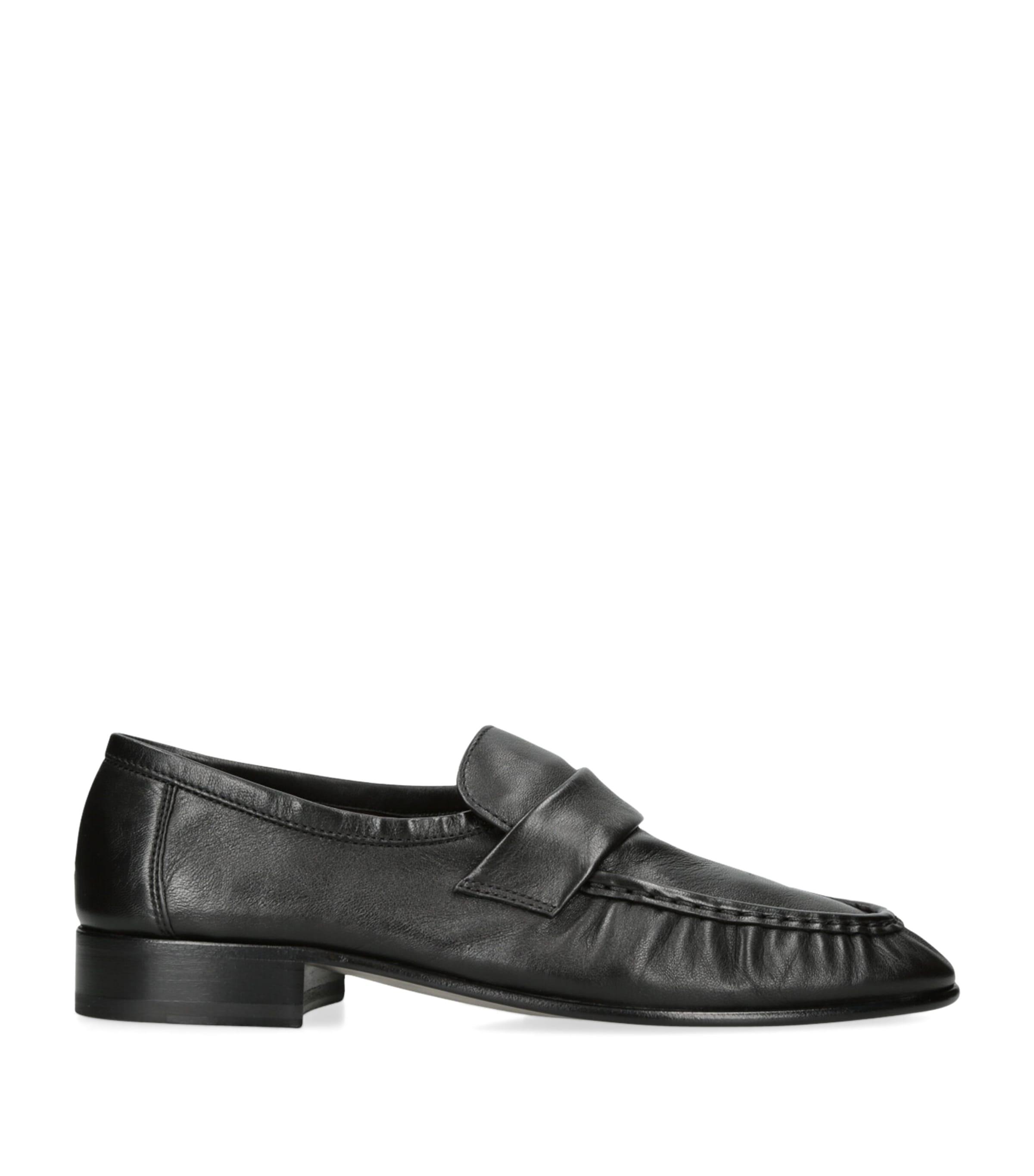 The Row Soft Leather Loafers by THE ROW