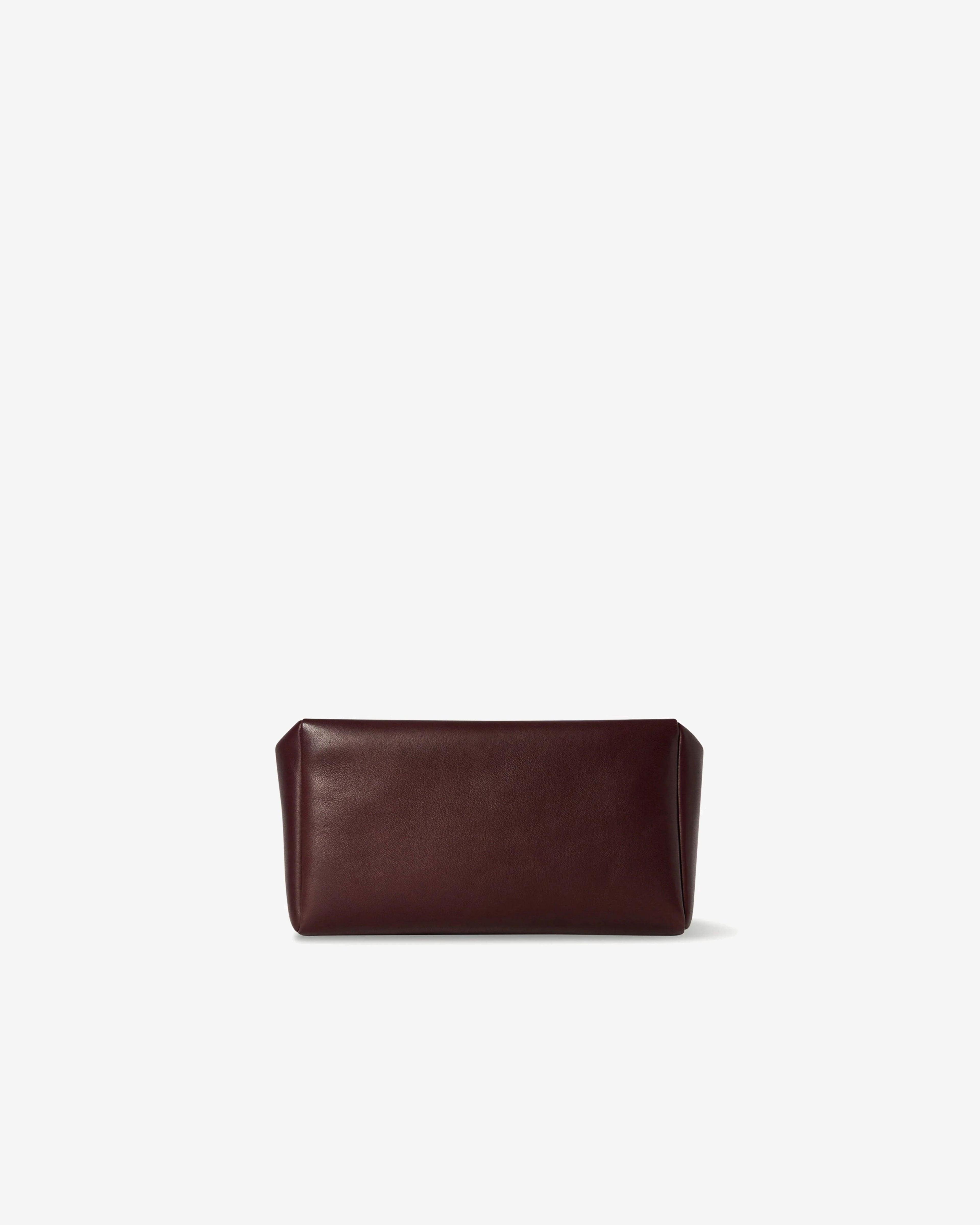 The Row - Squared Compact Clutch - (Burgundy) by THE ROW