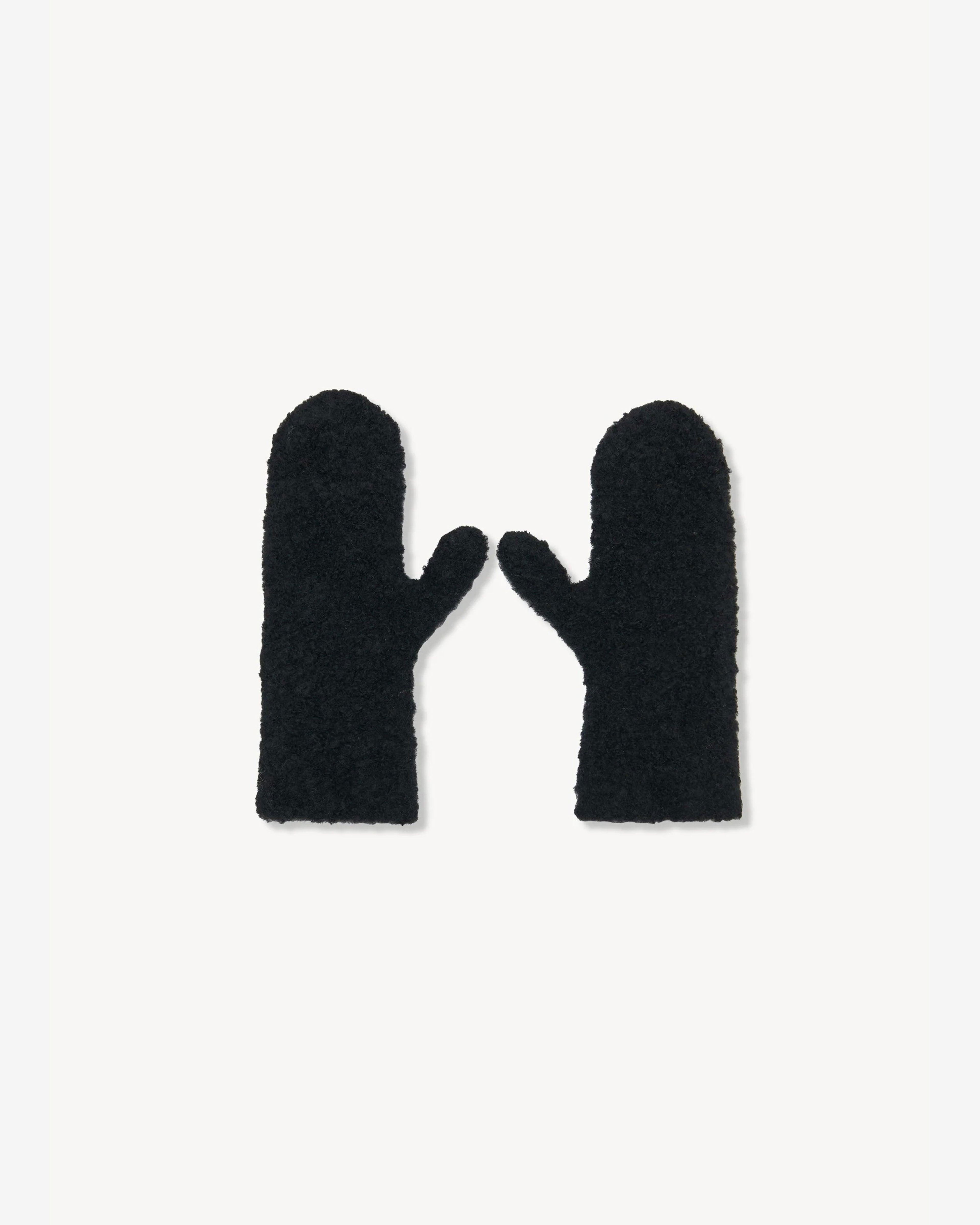 The Row - Women's Ladislas Mittens - (Faded Black) by THE ROW