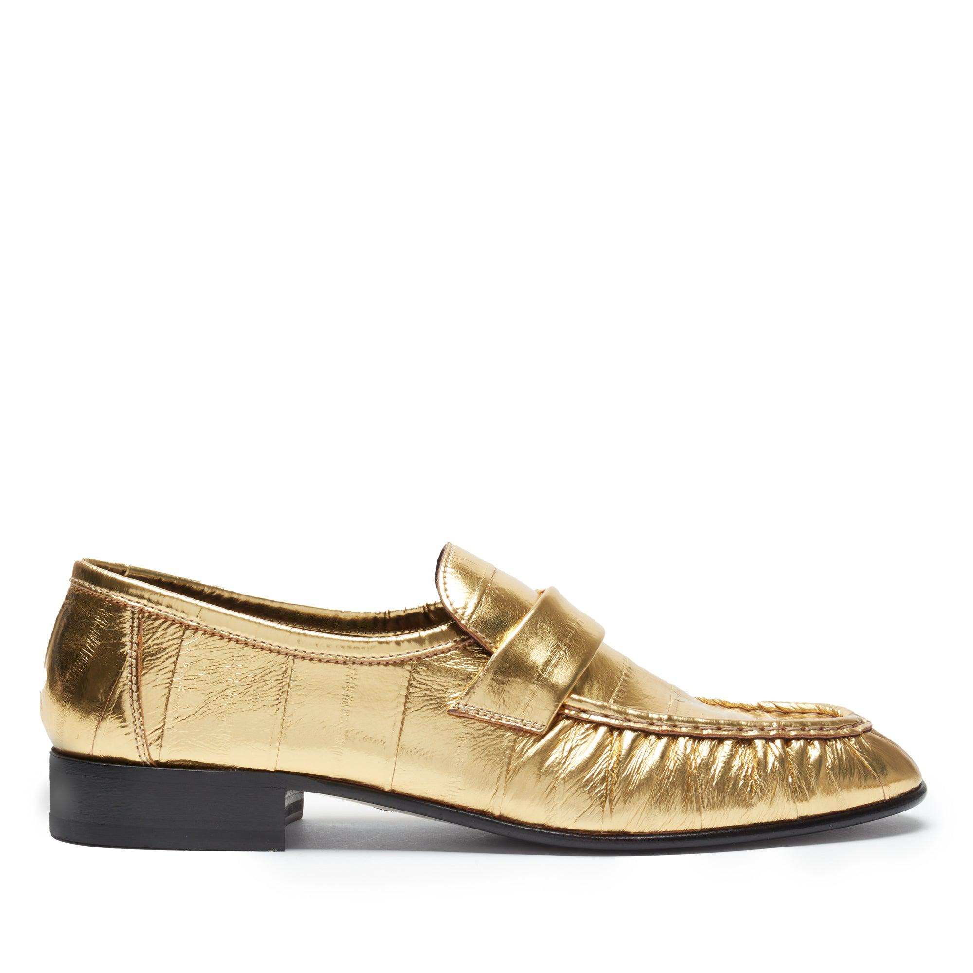 The Row Women's Soft Loafer (Gold) by THE ROW