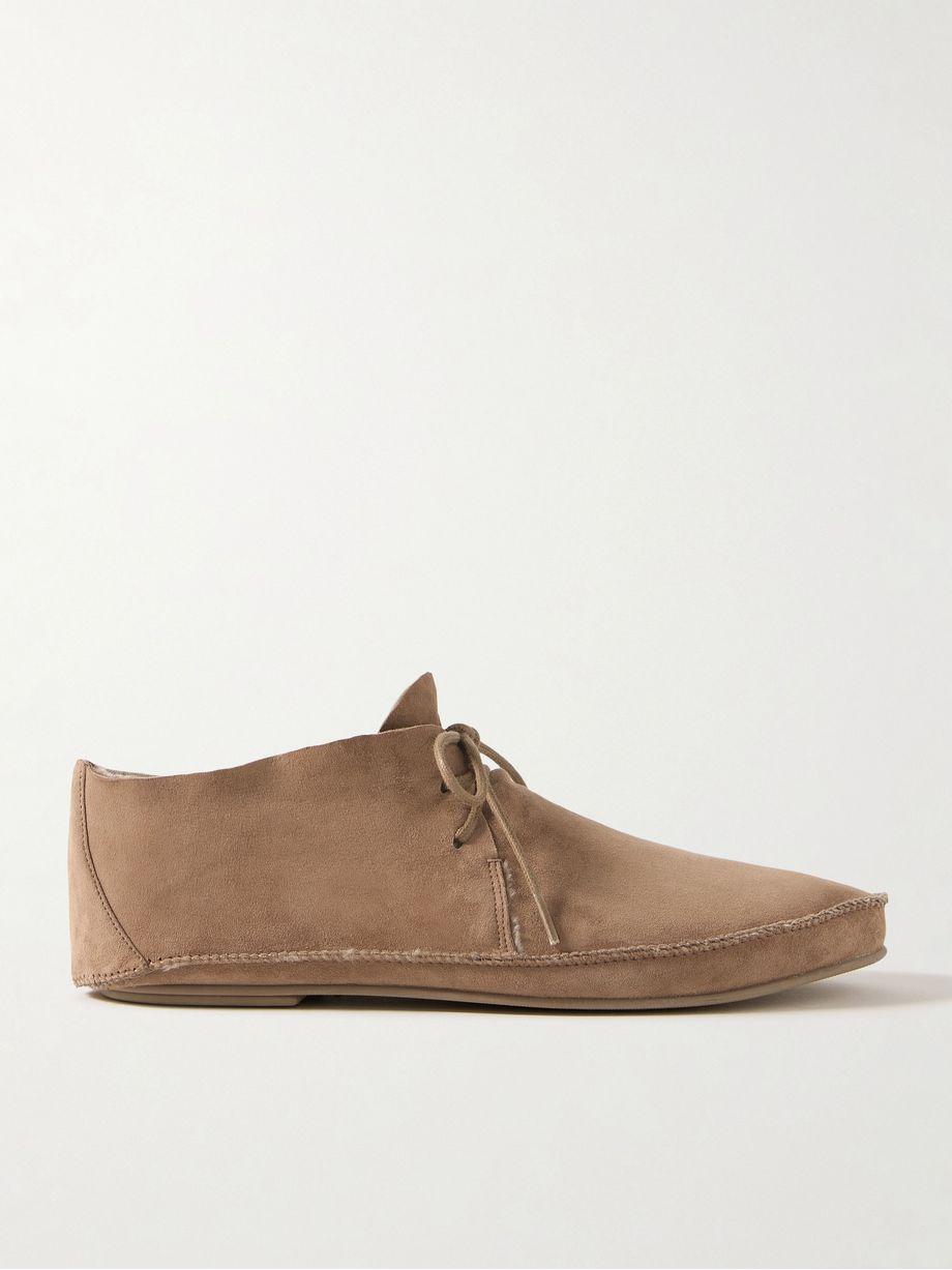 Tyler shearling-lined suede ankle boots by THE ROW