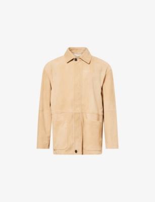 Vilmo Zip-Through Suede Jacket by THE ROW