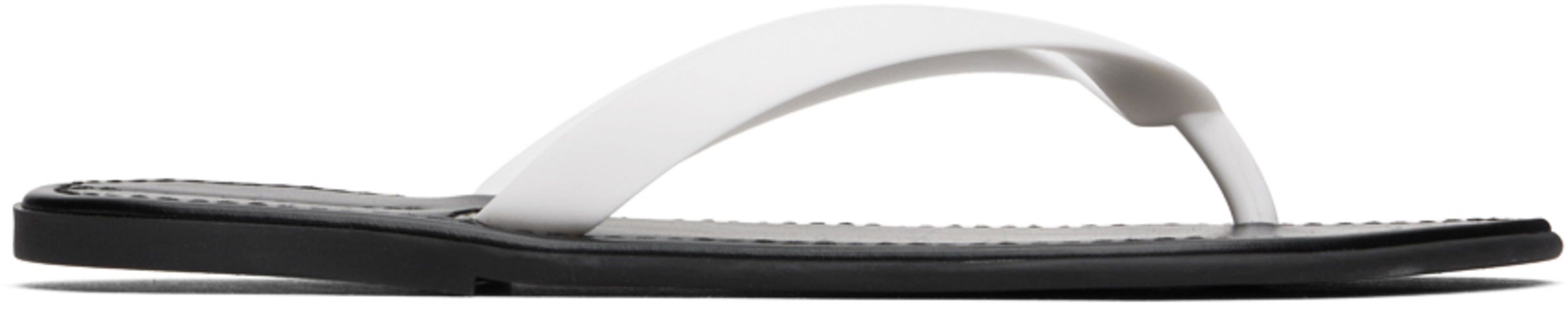 White Beach Flip Flops by THE ROW