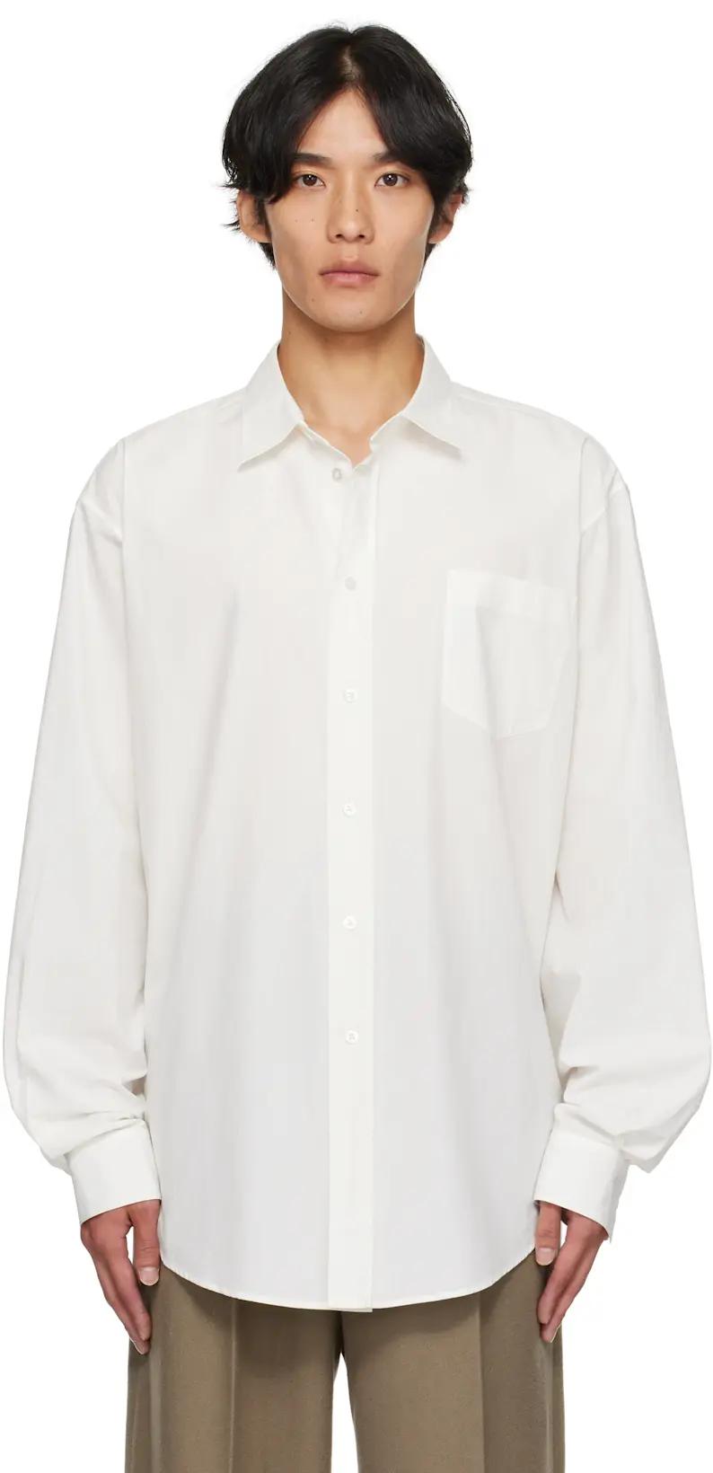 White Thane Shirt by THE ROW