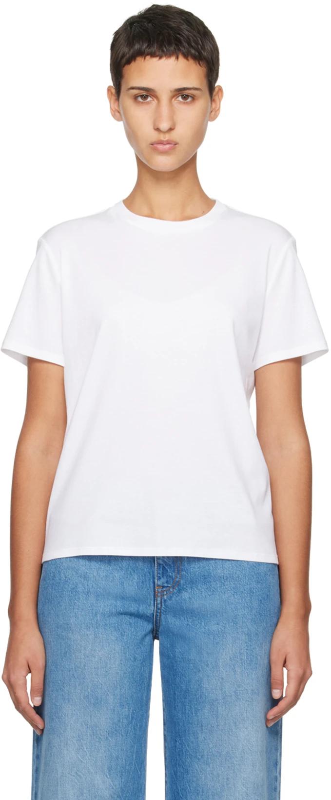 White Wesler T-Shirt by THE ROW