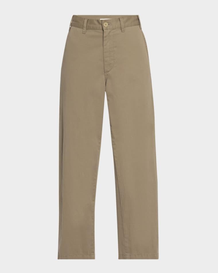Zalenka Mid-Rise Chino Pants by THE ROW