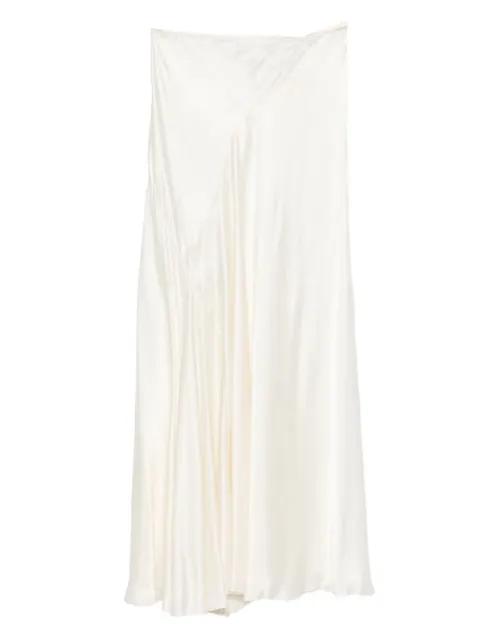 asymmetrical silk skirt by THE ROW