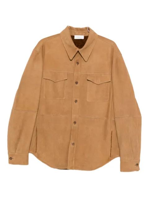 button-down flap-pocket shirt jacket by THE ROW