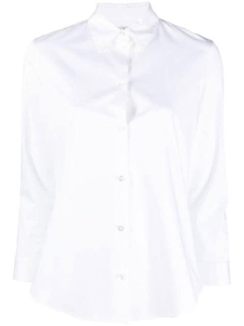 crop-sleeve shirt by THE ROW