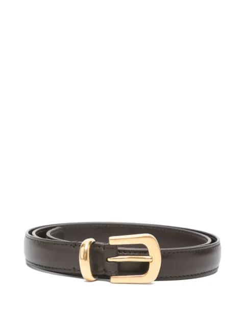 gold-tone buckle belt by THE ROW