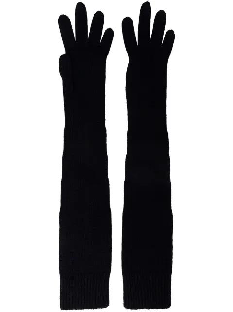 knitted long-gloves by THE ROW