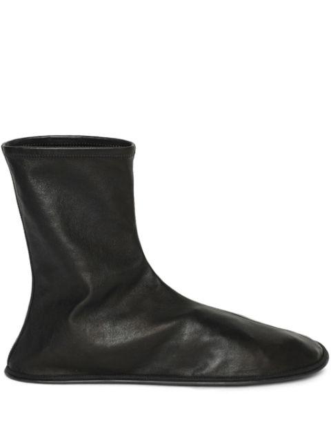 leather sock boots by THE ROW