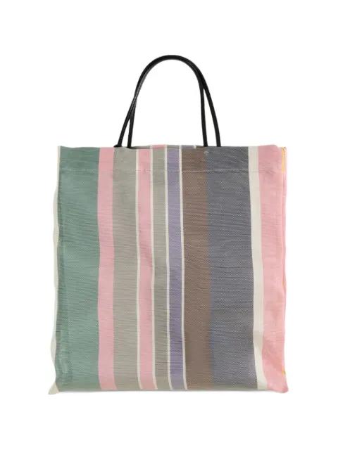 mini Barn striped tote bag by THE ROW