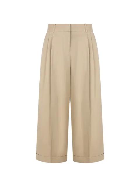 pleated twill trousers by THE ROW