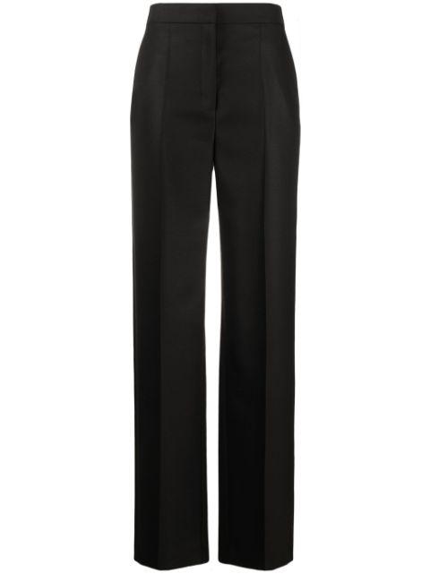pressed-crease high-waisted trousers by THE ROW