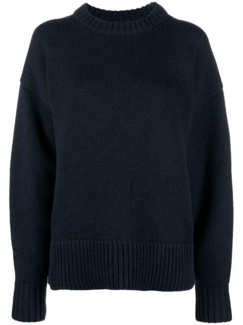 puff-sleeved knit sweater by THE ROW