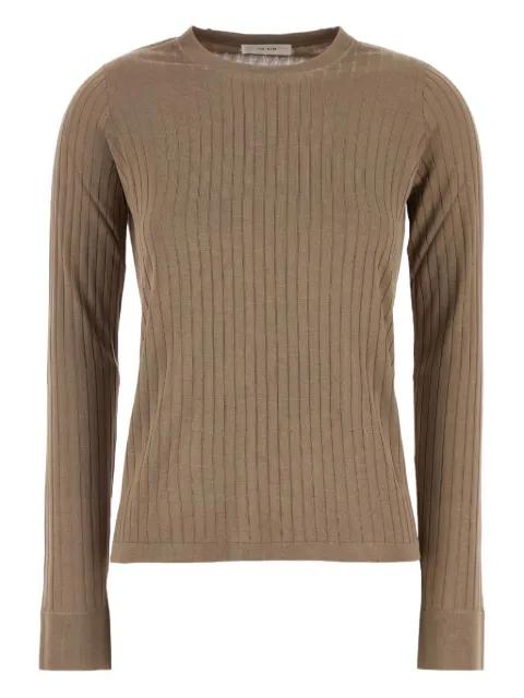 ribbed long-sleeve top by THE ROW