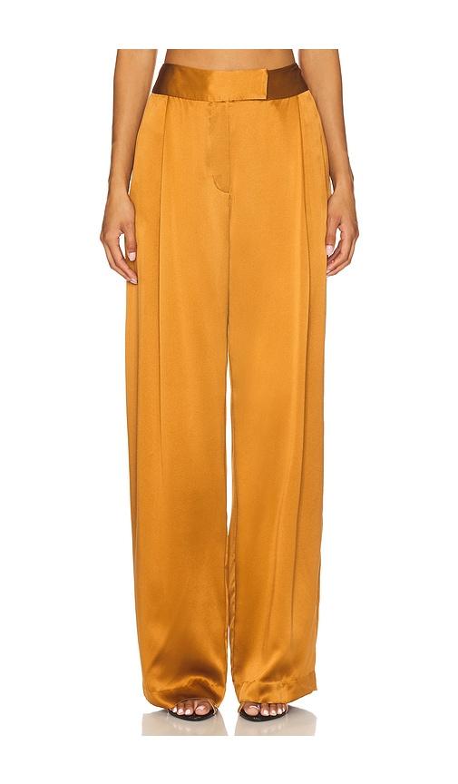 The Sei Relaxed Trouser in Brown by THE SEI