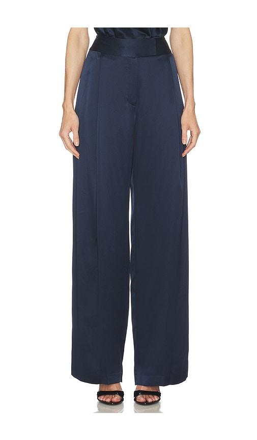 The Sei Relaxed Trouser in Navy by THE SEI