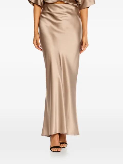 satin-finish bias-cut skirt by THE SEI