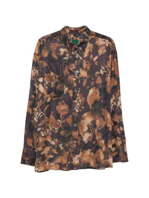 floral-print long-sleeve shirt by THE SHIRT