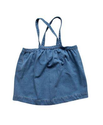 Girls' Oversized Denim Pinafore - Little Kid by THE SIMPLE FOLK