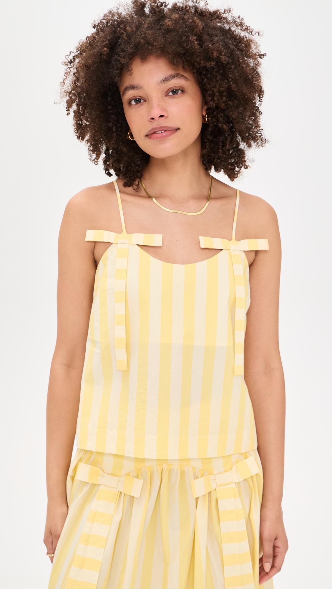 Striped Straps Top by THE TINY BIG SISTER