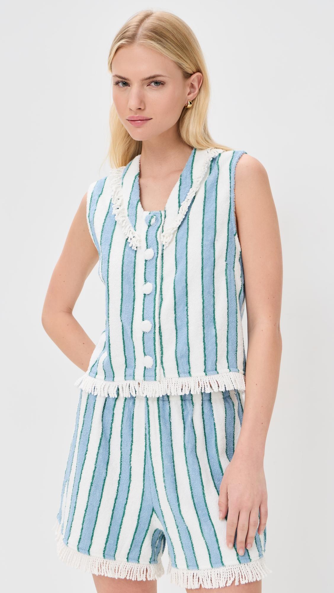 Towel Striped Top by THE TINY BIG SISTER