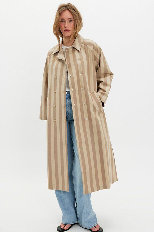 The Tiny Big Sister Striped Trench Coat by THE TINY BIG SISTER | FREE PEOPLE