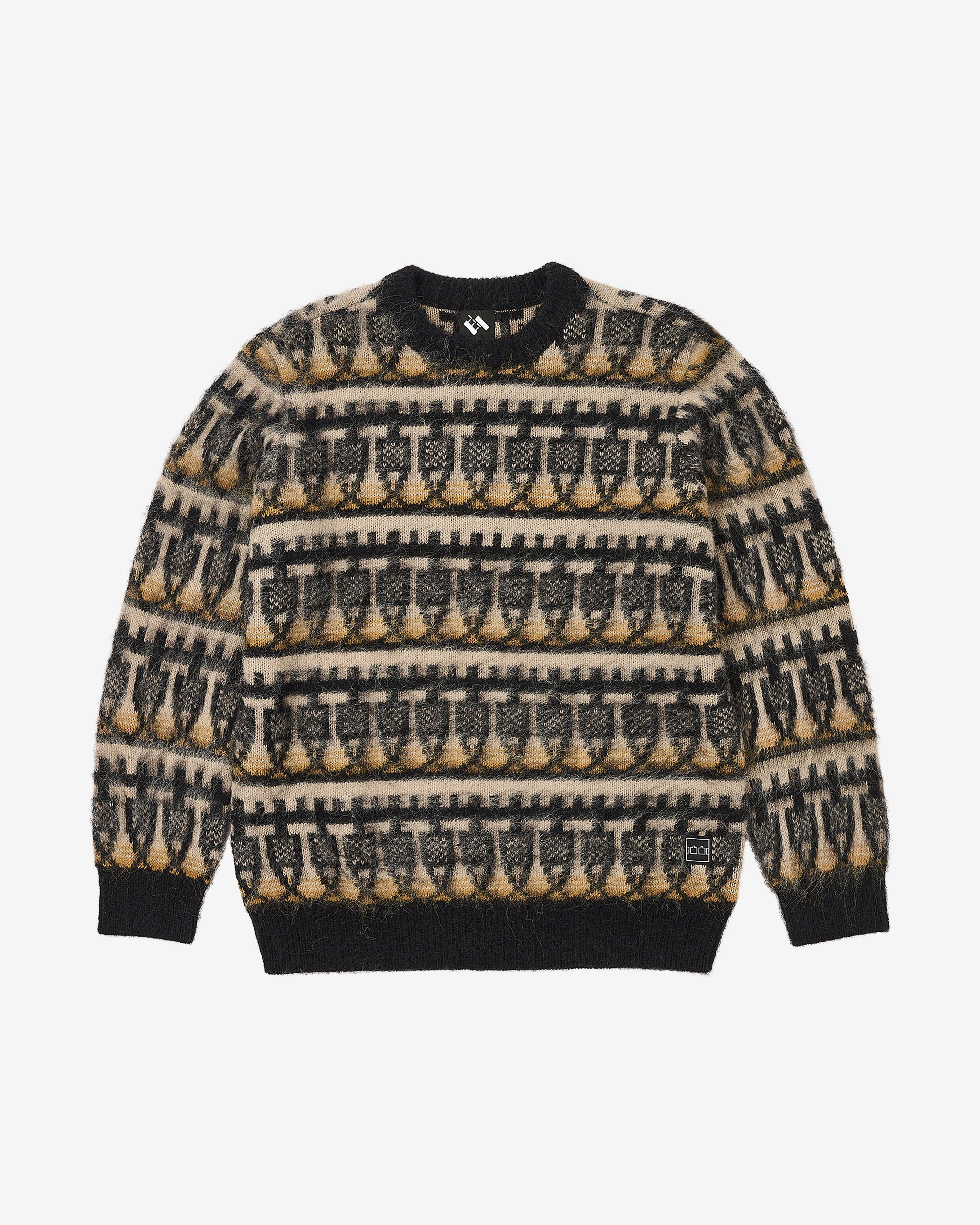 The Trilogy Tapes - Men's Repeat Knitted Jumper - (Multi) by THE TRILOGY TAPES