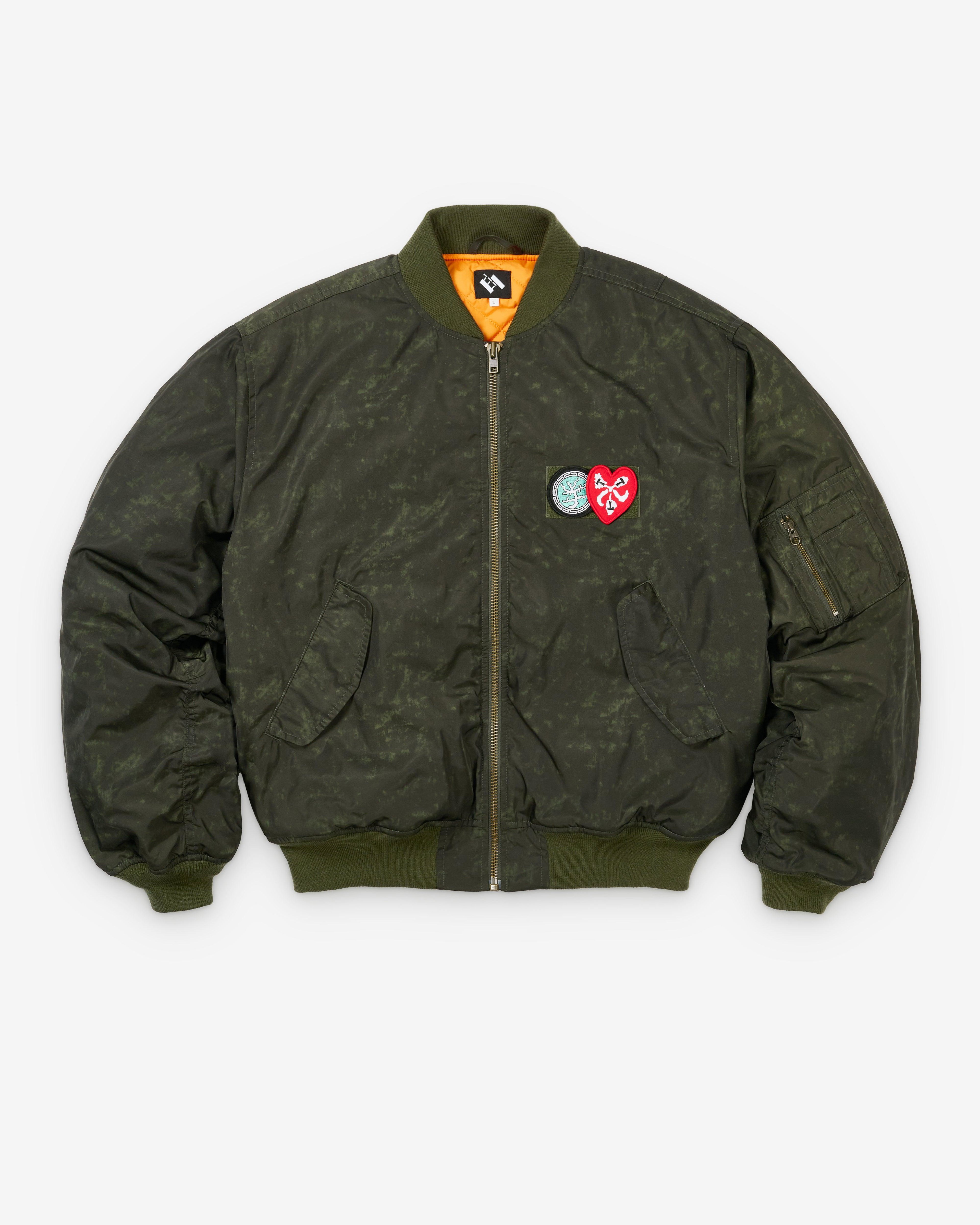 The Trilogy Tapes - Men's TTT Bomber Jacket - (Green) by THE TRILOGY TAPES