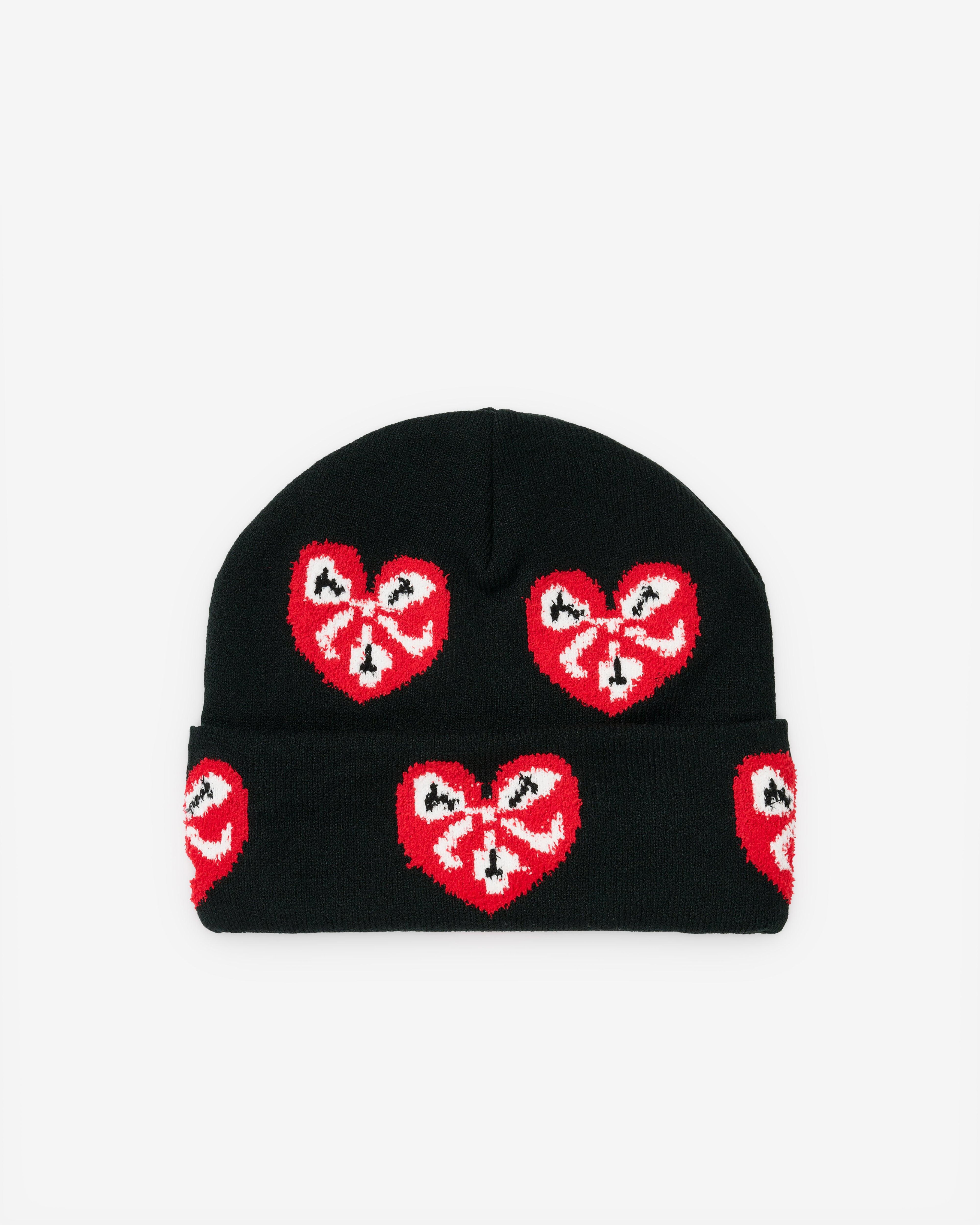 The Trilogy Tapes - Men's Ttt Heart Beanie - (Black) by THE TRILOGY TAPES