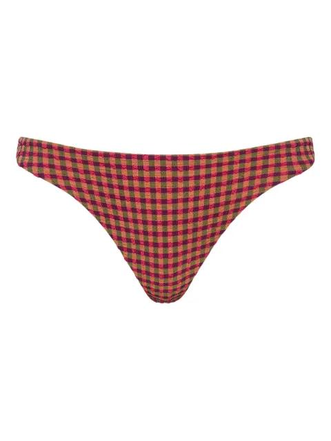 Aliki Christy checkered-pattern bikini bottoms by THE UPSIDE