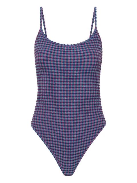 Aliki Flow check-pattern swimsuit by THE UPSIDE