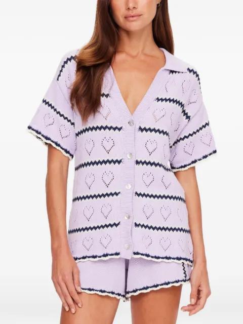 Amara Amayah heart knitted shirt by THE UPSIDE