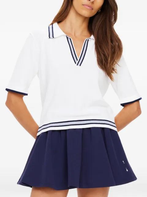 Archie collared stripe polo top by THE UPSIDE