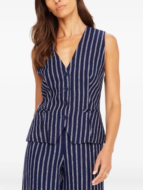 Belize Jackie striped V-neck waistcoat by THE UPSIDE