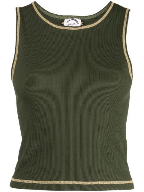 Gabby logo-embroidered tank top by THE UPSIDE