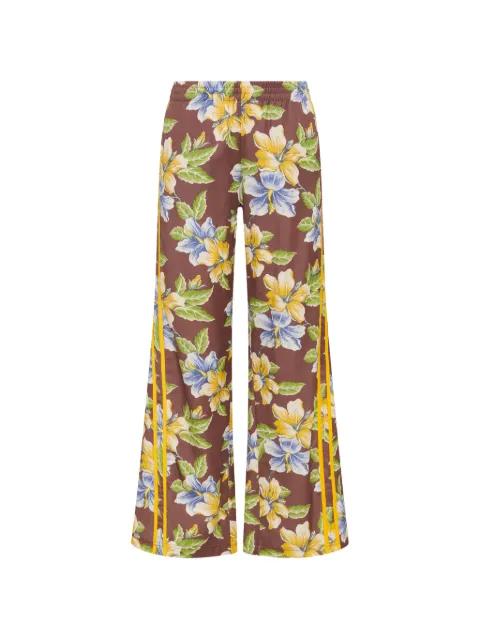 Isla Juliet floral-print side-stripe track pants by THE UPSIDE