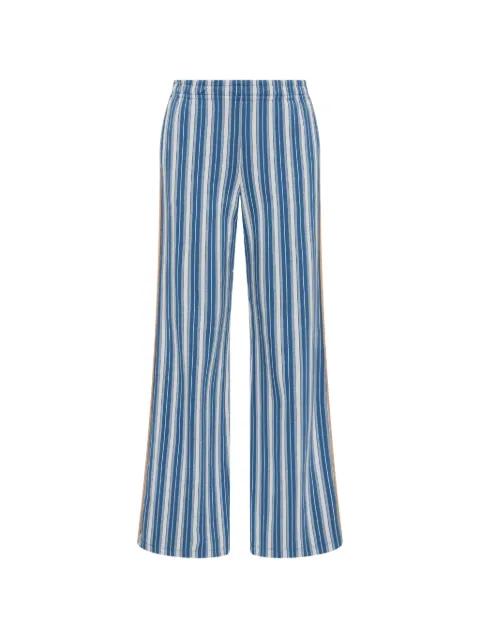 Palmas Marnie striped wide-leg track pants by THE UPSIDE
