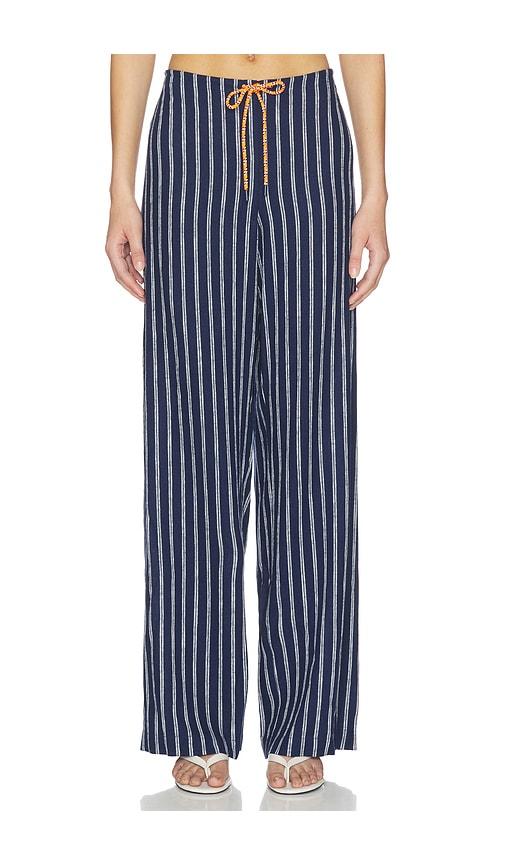 THE UPSIDE Belize Charli Drawstring Pant in Navy by THE UPSIDE