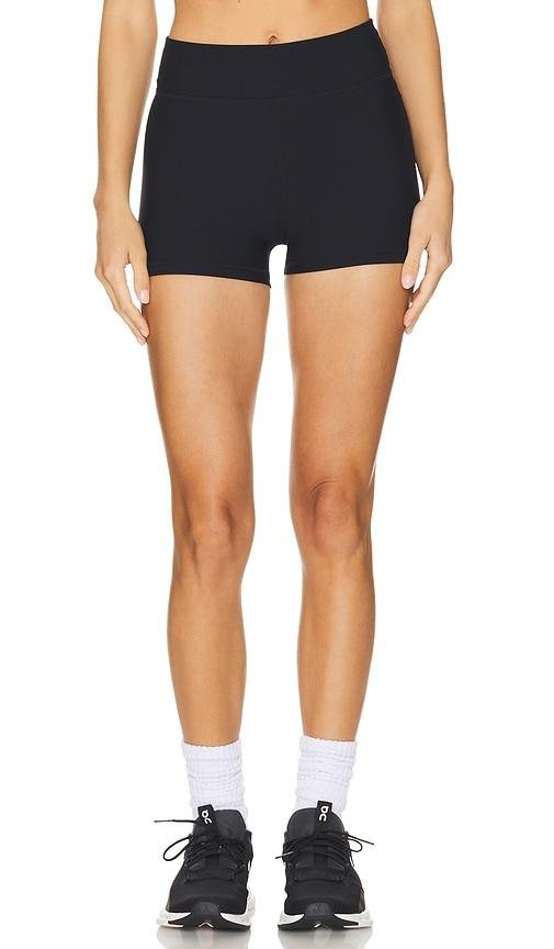 THE UPSIDE Peached Spin Short in Black by THE UPSIDE