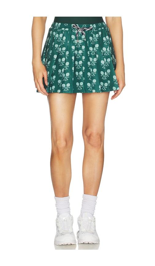THE UPSIDE Racquet Cadiz Pleated Skirt in Green by THE UPSIDE