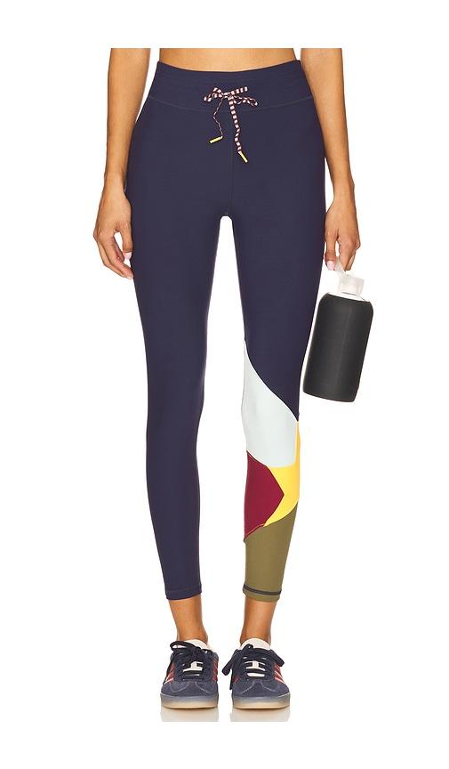 THE UPSIDE Starburst 25in Midi Pant in Navy by THE UPSIDE