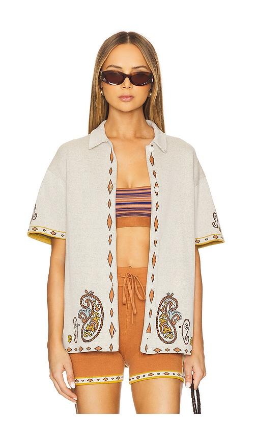 THE UPSIDE Vadella Top in Neutral by THE UPSIDE